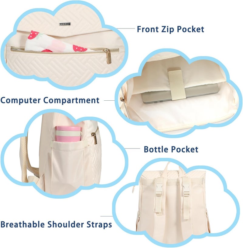 LANDICI Stylish Diaper Bag Backpack - Image 2